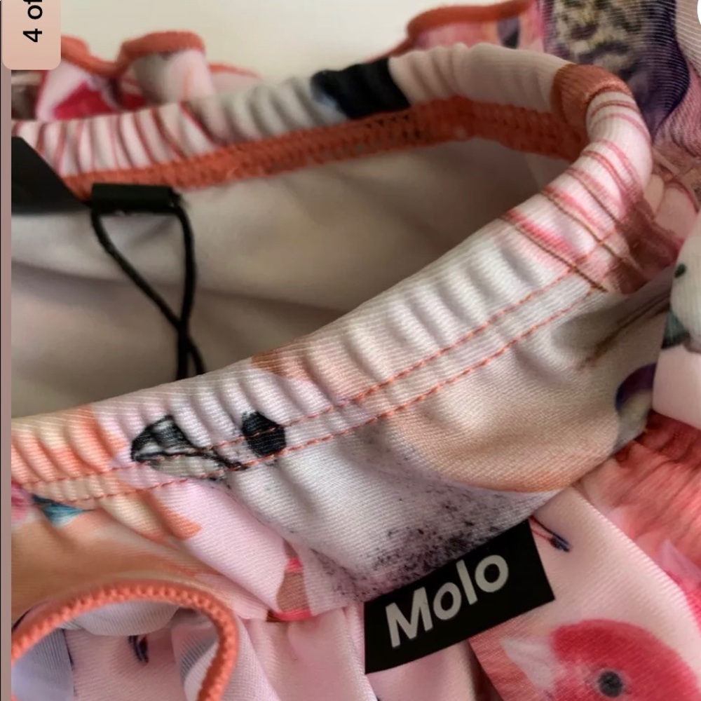3 for $25 MOLO Baby Girls Swim Bottom Printed Pastel 3-6mons - Picture 4 of 4